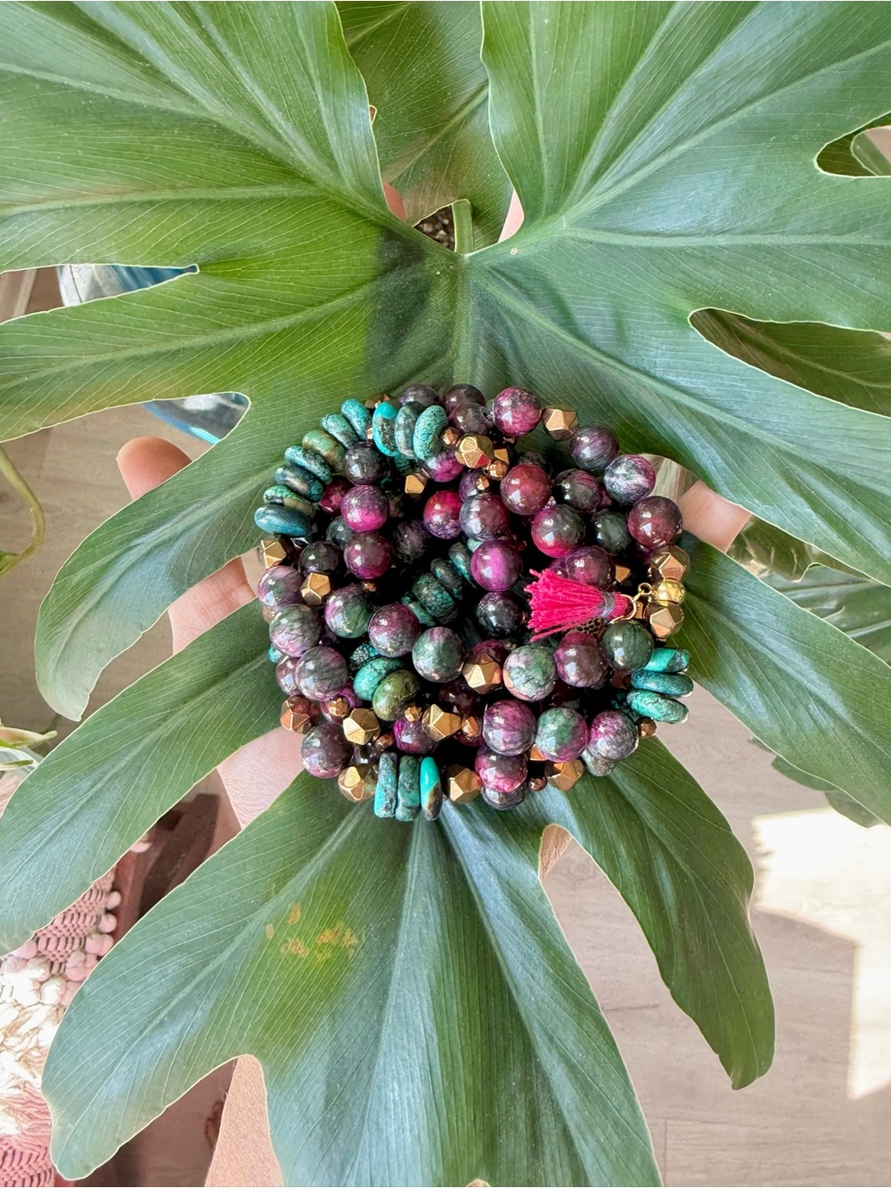 Jasper & Hematite bracelet (one)